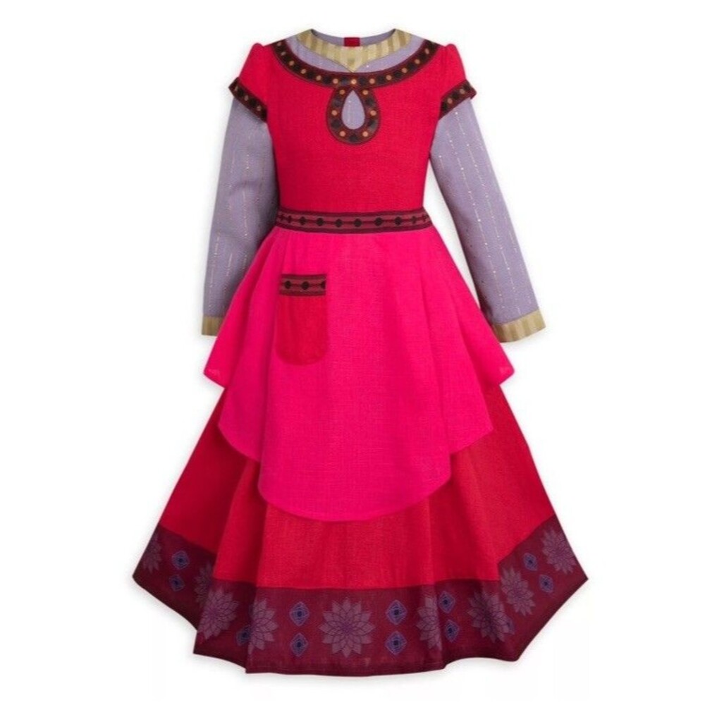 NWT Disney Wish Dahlia Costume Size 7/8 Girls Dress Up Fairytale Dress